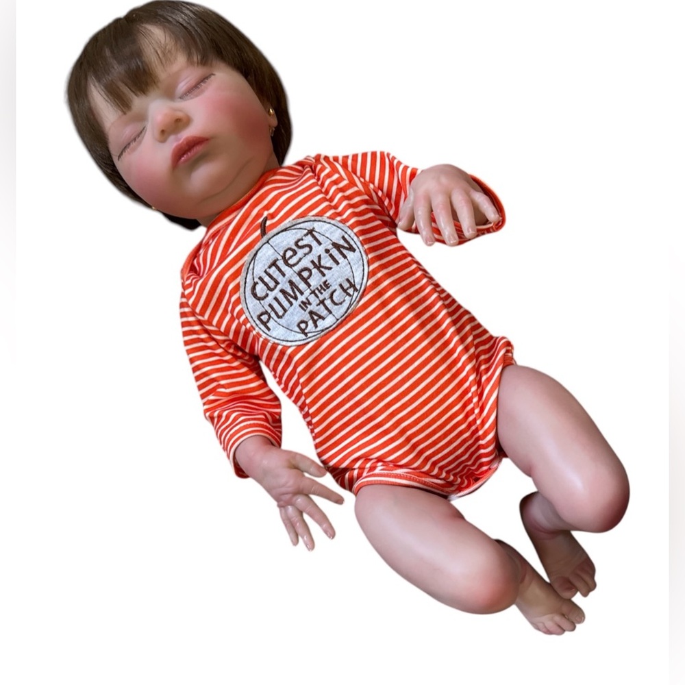 Bonnie Brown 2020 Hyper Realistic Vinyl Fabric Soft Body Girl Doll Reborn